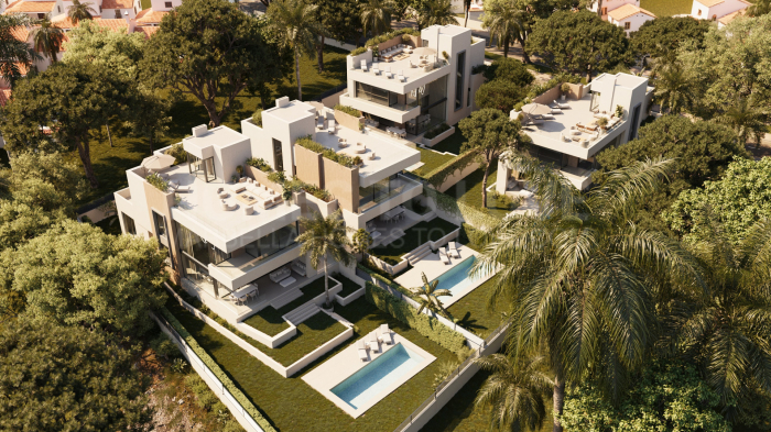 Nueva promoción exclusiva: cuatro lujosas villas junto a la playa en Marbella