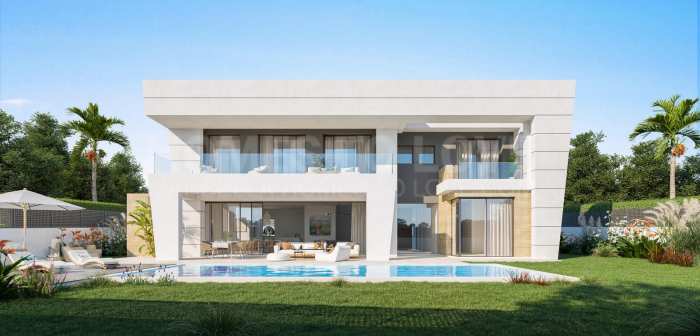 Nouvelle villa de six chambres à coucher en construction à Rocio de Nagueles, Marbella avec vue mer et montagne