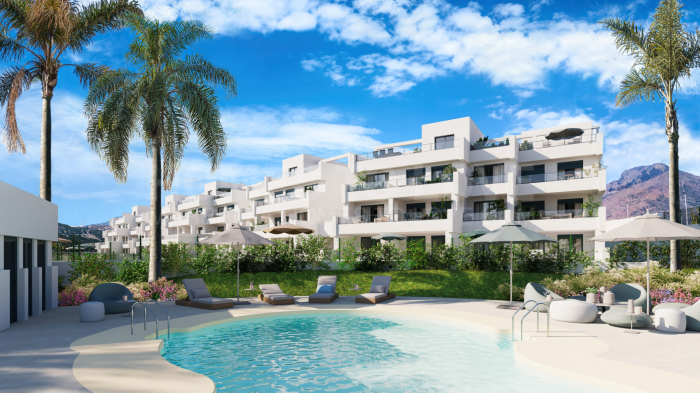 Aby Middle Estepona, confortables apartamentos con vistas al mar en Estepona Golf.